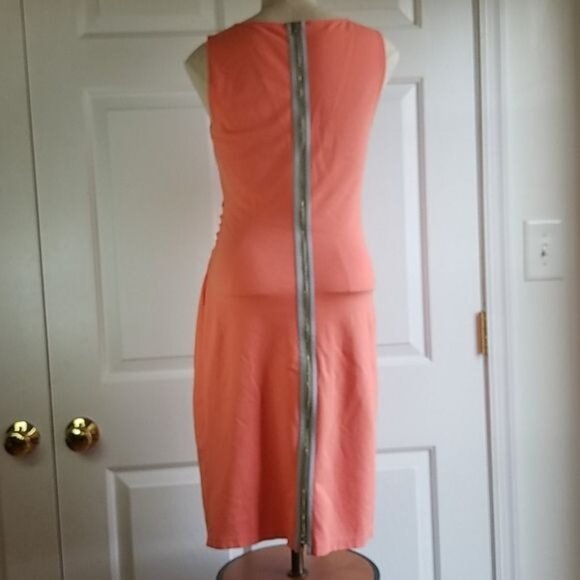 Dress Kenneth Cole New York Sleeveless Zip Up Back Salmon Women's WOMAN'S 4 - Picture 5 of 9